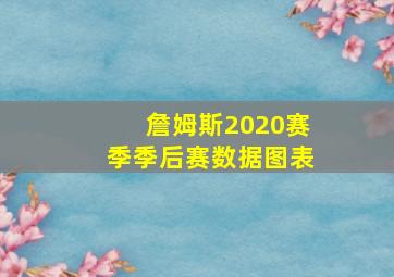 詹姆斯2020赛季季后赛数据图表