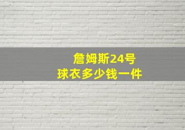 詹姆斯24号球衣多少钱一件