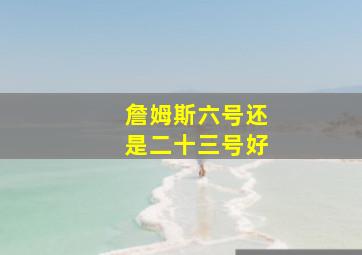 詹姆斯六号还是二十三号好