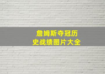 詹姆斯夺冠历史战绩图片大全