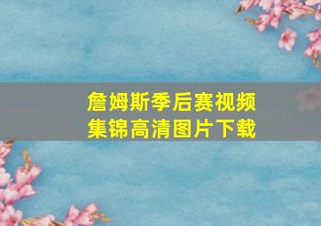 詹姆斯季后赛视频集锦高清图片下载