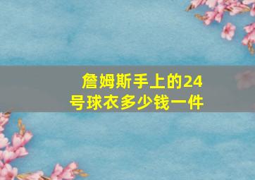 詹姆斯手上的24号球衣多少钱一件