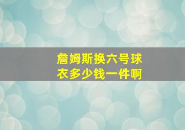 詹姆斯换六号球衣多少钱一件啊