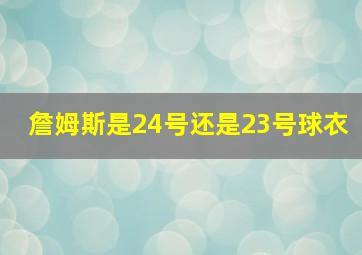 詹姆斯是24号还是23号球衣