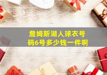 詹姆斯湖人球衣号码6号多少钱一件啊