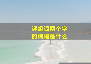 评组词两个字的词语是什么