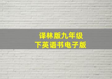 译林版九年级下英语书电子版