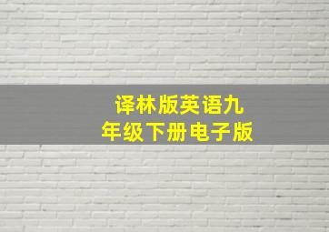 译林版英语九年级下册电子版