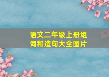 语文二年级上册组词和造句大全图片