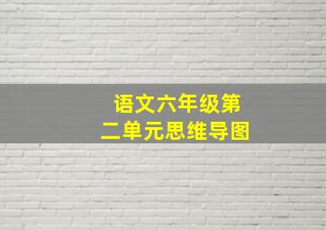 语文六年级第二单元思维导图