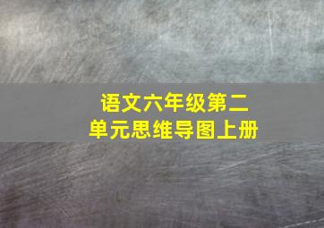 语文六年级第二单元思维导图上册