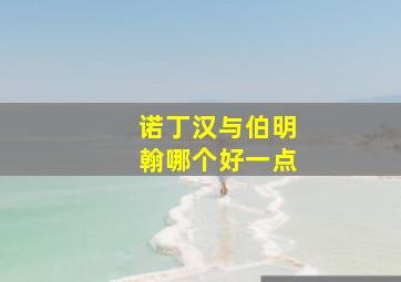 诺丁汉与伯明翰哪个好一点