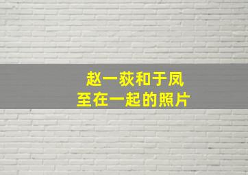 赵一荻和于凤至在一起的照片