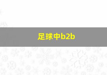 足球中b2b