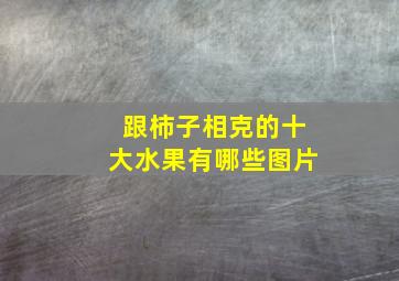 跟柿子相克的十大水果有哪些图片