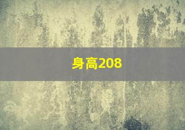 身高208