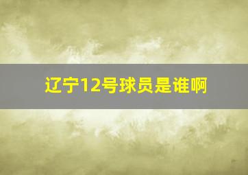 辽宁12号球员是谁啊