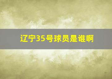 辽宁35号球员是谁啊