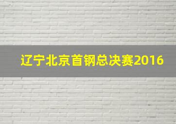 辽宁北京首钢总决赛2016