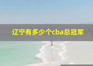 辽宁有多少个cba总冠军