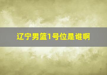 辽宁男篮1号位是谁啊