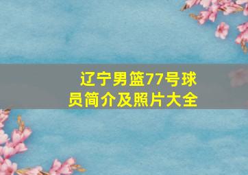 辽宁男篮77号球员简介及照片大全