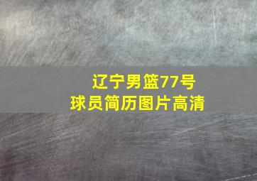 辽宁男篮77号球员简历图片高清