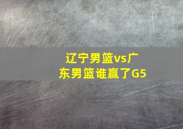 辽宁男篮vs广东男篮谁赢了G5