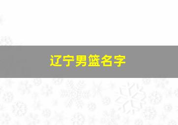 辽宁男篮名字