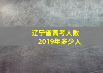 辽宁省高考人数2019年多少人