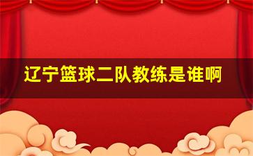 辽宁篮球二队教练是谁啊