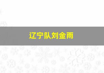 辽宁队刘金雨