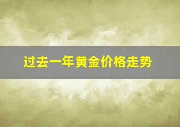 过去一年黄金价格走势