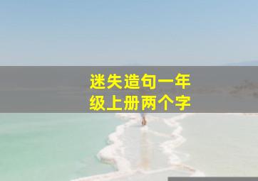 迷失造句一年级上册两个字