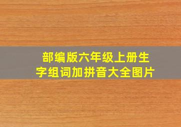 部编版六年级上册生字组词加拼音大全图片