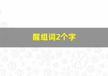 醒组词2个字