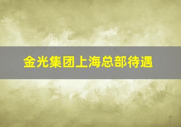 金光集团上海总部待遇