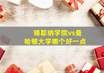 锡耶纳学院vs曼哈顿大学哪个好一点