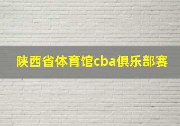 陕西省体育馆cba俱乐部赛