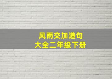 风雨交加造句大全二年级下册