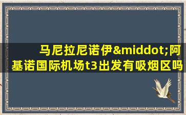 马尼拉尼诺伊·阿基诺国际机场t3出发有吸烟区吗