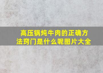 高压锅炖牛肉的正确方法窍门是什么呢图片大全