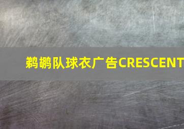 鹈鹕队球衣广告CRESCENT